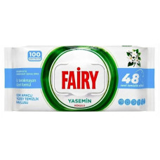 Універсальні вологі серветки для прибирання Fairy Jasmine, 100 шт